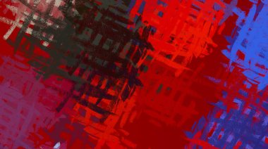 Soyut arka plan sanatı. 2D çizim. Etkileyici yağlı boya resim. Tuvalde fırça darbeleri. Modern sanat. Çok renkli arkaplan. Çağdaş sanat. İfade. Sanatsal dijital palet.