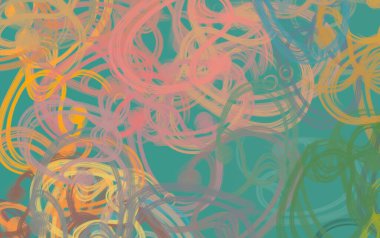 Soyut arka plan sanatı. 2D çizim. Etkileyici yağlı boya resim. Tuvalde fırça darbeleri. Modern sanat. Çok renkli arkaplan. Çağdaş sanat. İfade. Sanatsal dijital palet.