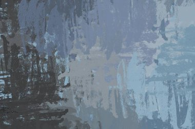 Soyut arka plan sanatı. 2D çizim. Etkileyici yağlı boya resim. Tuvalde fırça darbeleri. Modern sanat. Çok renkli arkaplan. Çağdaş sanat. İfade. Sanatsal dijital palet.