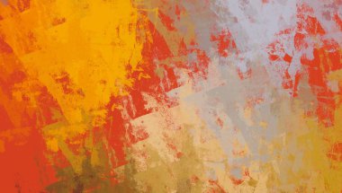 Soyut arka plan sanatı. 2D çizim. Etkileyici yağlı boya resim. Tuvalde fırça darbeleri. Modern sanat. Çok renkli arkaplan. Çağdaş sanat. İfade. Sanatsal dijital palet.