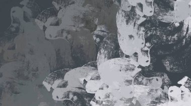 Soyut arka plan sanatı. 2D çizim. Etkileyici yağlı boya resim. Tuvalde fırça darbeleri. Modern sanat. Çok renkli arkaplan. Çağdaş sanat. İfade. Sanatsal dijital palet.