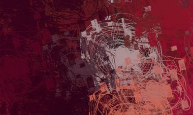 Soyut arka plan sanatı. 2D çizim. Etkileyici yağlı boya resim. Tuvalde fırça darbeleri. Modern sanat. Çok renkli arkaplan. Çağdaş sanat. İfade. Sanatsal dijital palet.