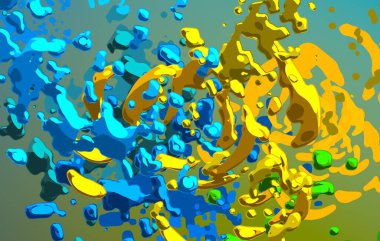 Soyut arka plan sanatı. 2D çizim. Etkileyici yağlı boya resim. Tuvalde fırça darbeleri. Modern sanat. Çok renkli arkaplan. Çağdaş sanat. İfade. Sanatsal dijital palet.