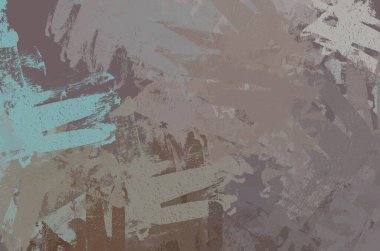 Soyut arka plan sanatı. 2D çizim. Etkileyici yağlı boya resim. Tuvalde fırça darbeleri. Modern sanat. Çok renkli arkaplan. Çağdaş sanat. İfade. Sanatsal dijital palet.