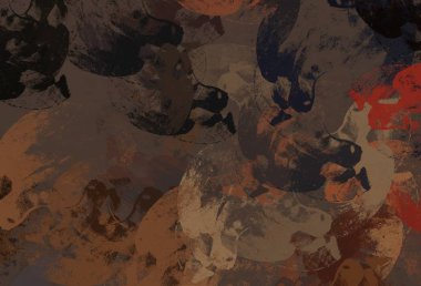 Soyut arka plan sanatı. 2D çizim. Etkileyici yağlı boya resim. Tuvalde fırça darbeleri. Modern sanat. Çok renkli arkaplan. Çağdaş sanat. İfade. Sanatsal dijital palet.