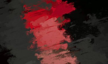 Soyut arka plan sanatı. 2D çizim. Etkileyici yağlı boya resim. Tuvalde fırça darbeleri. Modern sanat. Çok renkli arkaplan. Çağdaş sanat. İfade. Sanatsal dijital palet.