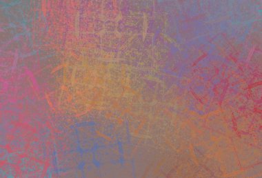 Soyut arka plan sanatı. 2D çizim. Etkileyici yağlı boya resim. Tuvalde fırça darbeleri. Modern sanat. Çok renkli arkaplan. Çağdaş sanat. İfade. Sanatsal dijital palet.