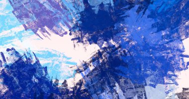 Soyut arka plan sanatı. 2D çizim. Etkileyici yağlı boya resim. Tuvalde fırça darbeleri. Modern sanat. Çok renkli arkaplan. Çağdaş sanat. İfade. Sanatsal dijital palet.