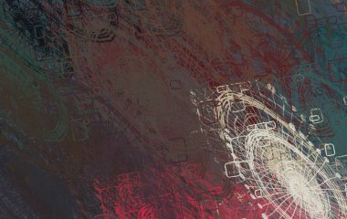 Soyut arka plan sanatı. 2D çizim. Etkileyici yağlı boya resim. Tuvalde fırça darbeleri. Modern sanat. Çok renkli arkaplan. Çağdaş sanat. İfade. Sanatsal dijital palet.