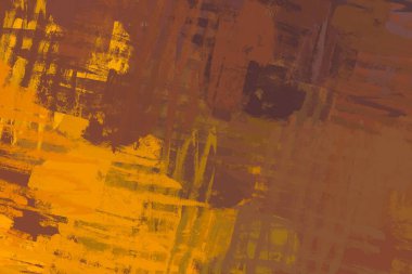 Soyut arka plan sanatı. 2D çizim. Etkileyici yağlı boya resim. Tuvalde fırça darbeleri. Modern sanat. Çok renkli arkaplan. Çağdaş sanat. İfade. Sanatsal dijital palet.