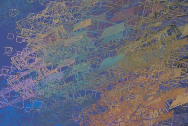 Soyut arka plan sanatı. 2D çizim. Etkileyici yağlı boya resim. Tuvalde fırça darbeleri. Modern sanat. Çok renkli arkaplan. Çağdaş sanat. İfade. Sanatsal dijital palet.