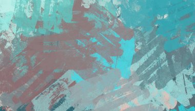 Soyut arka plan sanatı. 2D çizim. Etkileyici yağlı boya resim. Tuvalde fırça darbeleri. Modern sanat. Çok renkli arkaplan. Çağdaş sanat. İfade. Sanatsal dijital palet.