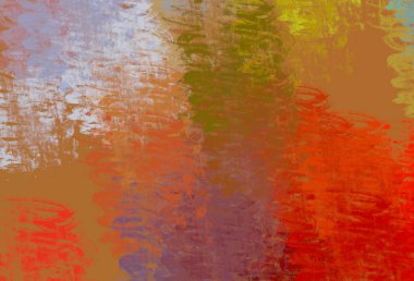 Soyut arka plan sanatı. 2D çizim. Etkileyici yağlı boya resim. Tuvalde fırça darbeleri. Modern sanat. Çok renkli arkaplan. Çağdaş sanat. İfade. Sanatsal dijital palet.