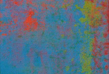 Soyut arka plan sanatı. 2D çizim. Etkileyici yağlı boya resim. Tuvalde fırça darbeleri. Modern sanat. Çok renkli arkaplan. Çağdaş sanat. İfade. Sanatsal dijital palet.