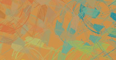 Soyut arka plan sanatı. 2D çizim. Etkileyici yağlı boya resim. Tuvalde fırça darbeleri. Modern sanat. Çok renkli arkaplan. Çağdaş sanat. İfade. Sanatsal dijital palet.