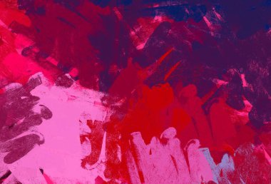 Soyut arka plan sanatı. 2D çizim. Etkileyici yağlı boya resim. Tuvalde fırça darbeleri. Modern sanat. Çok renkli arkaplan. Çağdaş sanat. İfade. Sanatsal dijital palet.