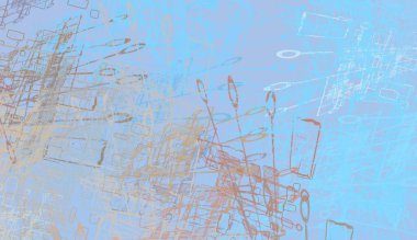 Soyut arka plan sanatı. 2D çizim. Etkileyici yağlı boya resim. Tuvalde fırça darbeleri. Modern sanat. Çok renkli arkaplan. Çağdaş sanat. İfade. Sanatsal dijital palet.