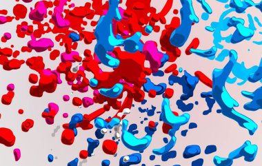 Soyut arka plan sanatı. 2D çizim. Etkileyici yağlı boya resim. Tuvalde fırça darbeleri. Modern sanat. Çok renkli arkaplan. Çağdaş sanat. İfade. Sanatsal dijital palet.