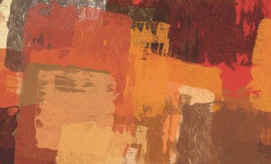 Soyut arka plan sanatı. 2D çizim. Etkileyici yağlı boya resim. Tuvalde fırça darbeleri. Modern sanat. Çok renkli arkaplan. Çağdaş sanat. İfade. Sanatsal dijital palet.