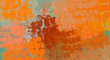 Soyut arka plan sanatı. 2D çizim. Etkileyici yağlı boya resim. Tuvalde fırça darbeleri. Modern sanat. Çok renkli arkaplan. Çağdaş sanat. İfade. Sanatsal dijital palet.