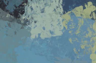 Soyut arka plan sanatı. 2D çizim. Etkileyici yağlı boya resim. Tuvalde fırça darbeleri. Modern sanat. Çok renkli arkaplan. Çağdaş sanat. İfade. Sanatsal dijital palet.