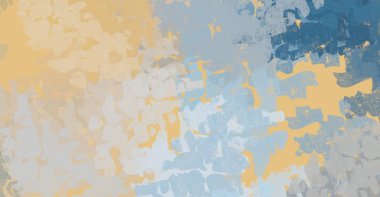 Soyut arka plan sanatı. 2D çizim. Etkileyici yağlı boya resim. Tuvalde fırça darbeleri. Modern sanat. Çok renkli arkaplan. Çağdaş sanat. İfade. Sanatsal dijital palet.