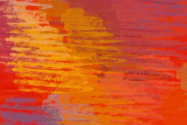 Soyut arka plan sanatı. 2D çizim. Etkileyici yağlı boya resim. Tuvalde fırça darbeleri. Modern sanat. Çok renkli arkaplan. Çağdaş sanat. İfade. Sanatsal dijital palet.