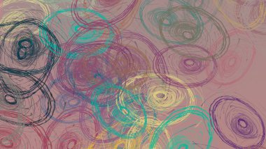 Soyut arka plan sanatı. 2D çizim. Etkileyici yağlı boya resim. Tuvalde fırça darbeleri. Modern sanat. Çok renkli arkaplan. Çağdaş sanat. İfade. Sanatsal dijital palet.