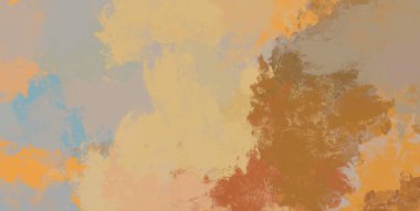 Soyut arka plan sanatı. 2D çizim. Etkileyici yağlı boya resim. Tuvalde fırça darbeleri. Modern sanat. Çok renkli arkaplan. Çağdaş sanat. İfade. Sanatsal dijital palet.