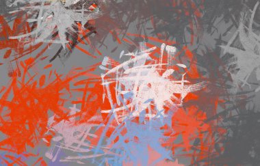 Soyut arka plan sanatı. 2D çizim. Etkileyici yağlı boya resim. Tuvalde fırça darbeleri. Modern sanat. Çok renkli arkaplan. Çağdaş sanat. İfade. Sanatsal dijital palet.