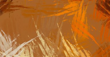 Soyut arka plan sanatı. 2D çizim. Etkileyici yağlı boya resim. Tuvalde fırça darbeleri. Modern sanat. Çok renkli arkaplan. Çağdaş sanat. İfade. Sanatsal dijital palet.