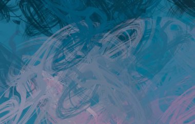 Soyut arka plan sanatı. 2D çizim. Etkileyici yağlı boya resim. Tuvalde fırça darbeleri. Modern sanat. Çok renkli arkaplan. Çağdaş sanat. İfade. Sanatsal dijital palet.