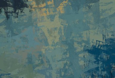 Soyut arka plan sanatı. 2D çizim. Etkileyici yağlı boya resim. Tuvalde fırça darbeleri. Modern sanat. Çok renkli arkaplan. Çağdaş sanat. İfade. Sanatsal dijital palet.