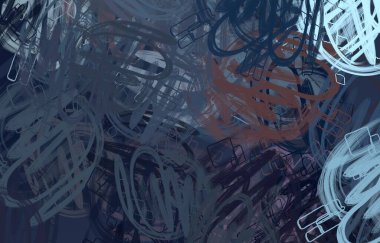 Soyut arka plan sanatı. 2D çizim. Etkileyici yağlı boya resim. Tuvalde fırça darbeleri. Modern sanat. Çok renkli arkaplan. Çağdaş sanat. İfade. Sanatsal dijital palet.