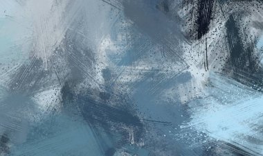 Soyut arka plan sanatı. 2D çizim. Etkileyici yağlı boya resim. Tuvalde fırça darbeleri. Modern sanat. Çok renkli arkaplan. Çağdaş sanat. İfade. Sanatsal dijital palet.