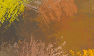 Soyut arka plan sanatı. 2D çizim. Etkileyici yağlı boya resim. Tuvalde fırça darbeleri. Modern sanat. Çok renkli arkaplan. Çağdaş sanat. İfade. Sanatsal dijital palet.