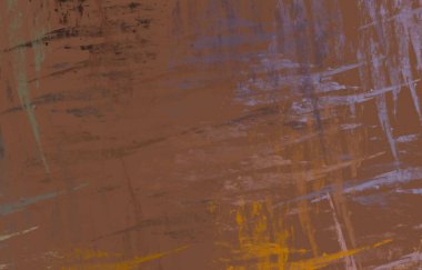 Soyut arka plan sanatı. 2D çizim. Etkileyici yağlı boya resim. Tuvalde fırça darbeleri. Modern sanat. Çok renkli arkaplan. Çağdaş sanat. İfade. Sanatsal dijital palet.