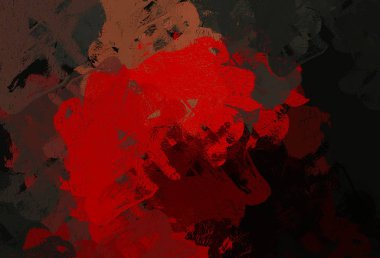 Soyut arka plan sanatı. 2D çizim. Etkileyici yağlı boya resim. Tuvalde fırça darbeleri. Modern sanat. Çok renkli arkaplan. Çağdaş sanat. İfade. Sanatsal dijital palet.