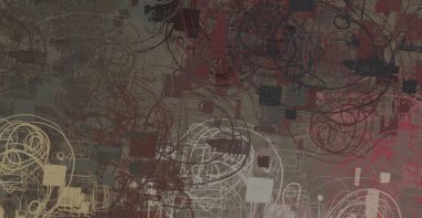 Soyut arka plan sanatı. 2D çizim. Etkileyici yağlı boya resim. Tuvalde fırça darbeleri. Modern sanat. Çok renkli arkaplan. Çağdaş sanat. İfade. Sanatsal dijital palet.