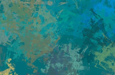 Soyut arka plan sanatı. 2D çizim. Etkileyici yağlı boya resim. Tuvalde fırça darbeleri. Modern sanat. Çok renkli arkaplan. Çağdaş sanat. İfade. Sanatsal dijital palet.