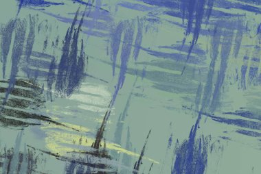 Soyut arka plan sanatı. 2D çizim. Etkileyici yağlı boya resim. Tuvalde fırça darbeleri. Modern sanat. Çok renkli arkaplan. Çağdaş sanat. İfade. Sanatsal dijital palet.