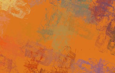 Soyut arka plan sanatı. 2D çizim. Etkileyici yağlı boya resim. Tuvalde fırça darbeleri. Modern sanat. Çok renkli arkaplan. Çağdaş sanat. İfade. Sanatsal dijital palet.