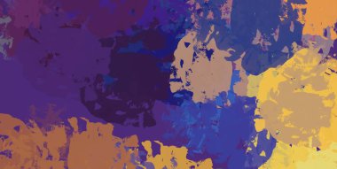 Soyut arka plan sanatı. 2D çizim. Etkileyici yağlı boya resim. Tuvalde fırça darbeleri. Modern sanat. Çok renkli arkaplan. Çağdaş sanat. İfade. Sanatsal dijital palet.