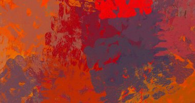 Soyut arka plan sanatı. 2D çizim. Etkileyici yağlı boya resim. Tuvalde fırça darbeleri. Modern sanat. Çok renkli arkaplan. Çağdaş sanat. İfade. Sanatsal dijital palet.