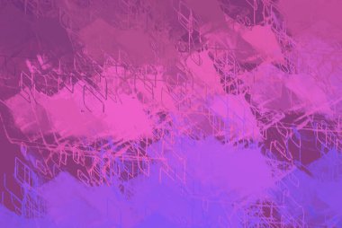 Soyut arka plan sanatı. 2D çizim. Etkileyici yağlı boya resim. Tuvalde fırça darbeleri. Modern sanat. Çok renkli arkaplan. Çağdaş sanat. İfade. Sanatsal dijital palet.