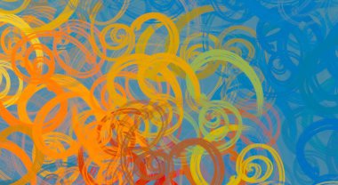 Soyut arka plan sanatı. 2D çizim. Etkileyici yağlı boya resim. Tuvalde fırça darbeleri. Modern sanat. Çok renkli arkaplan. Çağdaş sanat. İfade. Sanatsal dijital palet.