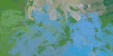 Soyut arka plan sanatı. 2D çizim. Etkileyici yağlı boya resim. Tuvalde fırça darbeleri. Modern sanat. Çok renkli arkaplan. Çağdaş sanat. İfade. Sanatsal dijital palet.