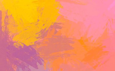 Soyut arka plan sanatı. 2D çizim. Etkileyici yağlı boya resim. Tuvalde fırça darbeleri. Modern sanat. Çok renkli arkaplan. Çağdaş sanat. İfade. Sanatsal dijital palet.