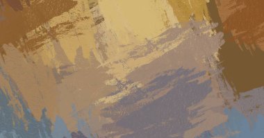 Soyut arka plan sanatı. 2D çizim. Etkileyici yağlı boya resim. Tuvalde fırça darbeleri. Modern sanat. Çok renkli arkaplan. Çağdaş sanat. İfade. Sanatsal dijital palet.