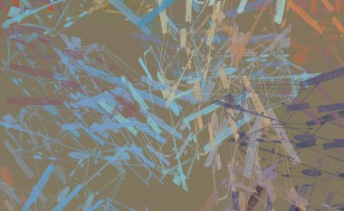 Soyut arka plan sanatı. 2D çizim. Etkileyici yağlı boya resim. Tuvalde fırça darbeleri. Modern sanat. Çok renkli arkaplan. Çağdaş sanat. İfade. Sanatsal dijital palet.